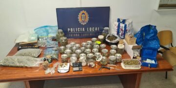 Incautan 3,4 kilos de marihuana y 70 gramos de hachís en Torremolinos