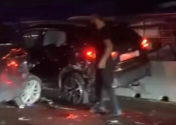 Trasladada al hospital una mujer herida tras un accidente múltiple en Benalmádena