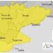 AEMET activa para el viernes el aviso amarillo por lluvias en toda la Costa del Sol