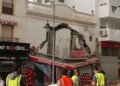 Colapsa un edificio en pleno centro de Estepona