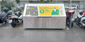 La estación de Málaga María Zambrano estrena aparcamiento seguro para bicicletas
