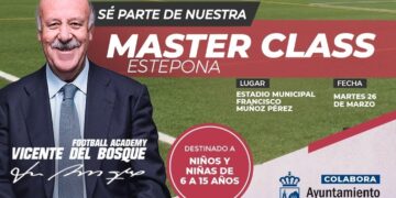 El Campus de Fútbol Vicente del Bosque impartirá una Master Class gratuita en Estepona