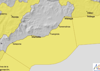 La borrasca Nelson activa este sábado la alerta amarilla en la Costa del Sol