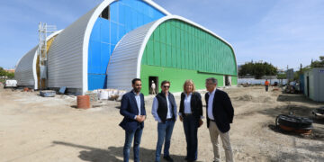 La obra del nuevo pabellón polideportivo de San Pedro Alcántara finalizará en verano