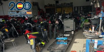 Desarticulada en Málaga una red que sustraía motocicletas para su posterior venta tras un proceso de “maquillaje”