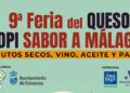 Más de una treintena de empresas participarán en la IX Feria del Queso ‘POPI’ Sabor a Málaga