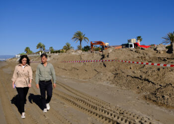 Marbella recupera cerca de 2.000 metros cuadrados de playa en la zona de Hacienda de Las Chapas