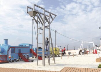 El futuro parque del Mediterráneo en la playa del Pinillo abrirá antes del verano