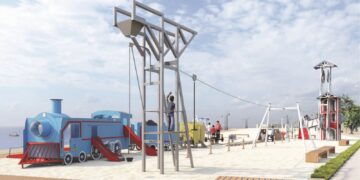 El futuro parque del Mediterráneo en la playa del Pinillo abrirá antes del verano