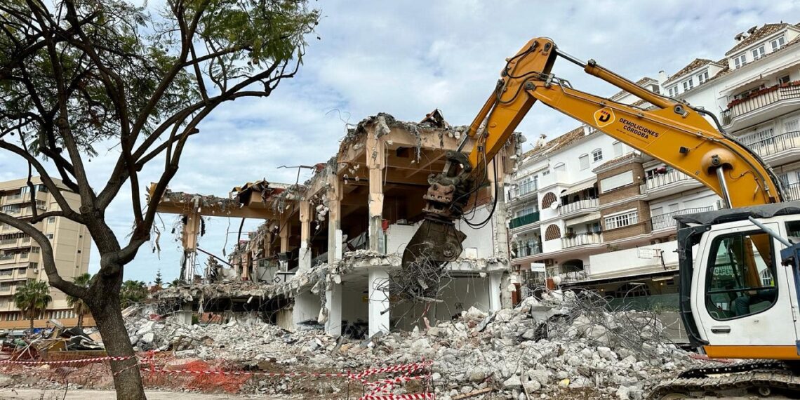 Avanzan las obras de Mercacentro, emblema comercial de la Nueva Fuengirola