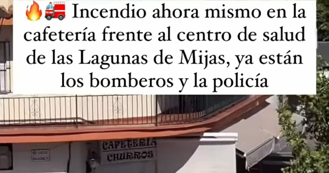 Incendio en una churrería de Las Lagunas, Mijas