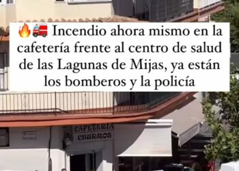 Incendio en una churrería de Las Lagunas, Mijas