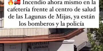 Incendio en una churrería de Las Lagunas, Mijas