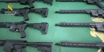Desarticulado un entramado de compraventa de armas destinado al narcotráfico en Málaga y Granada