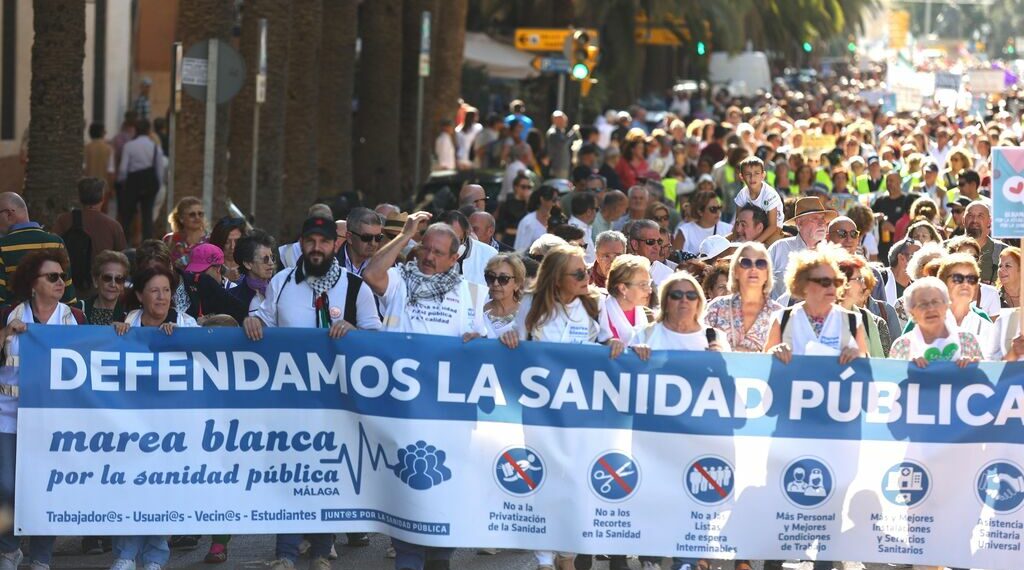 La Marea Blanca vuelve a la calle «para defender la sanidad pública en Málaga»