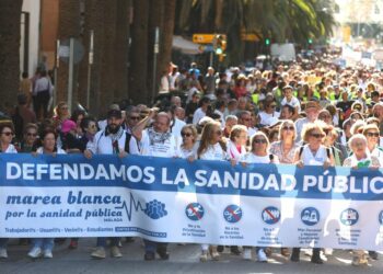 La Marea Blanca vuelve a la calle «para defender la sanidad pública en Málaga»