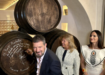 Antonio Banderas: «Es una satisfacción traer El Pimpi a Marbella, aquí están los mejores restaurantes»