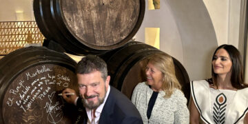 Antonio Banderas: «Es una satisfacción traer El Pimpi a Marbella, aquí están los mejores restaurantes»