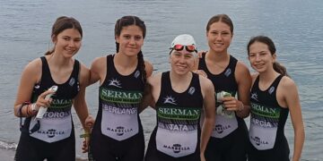 El equipo femenino de Serman Triatlon Marbella consigue el bronce en el Campeonato de España