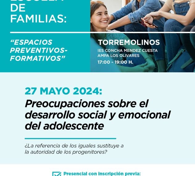 La ‘Escuela de Familias’ se desplazará a los centros educativos para ofrecer una ayuda personalizada