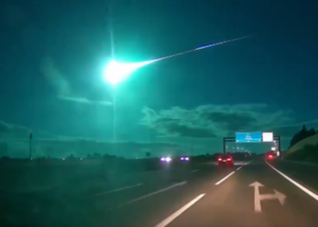 Una bola de luz cruza España y Portugal a 160.000 kilómetros por hora