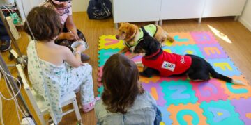 Los perros vuelven al hospital: el Materno Infantil recupera la terapia canina