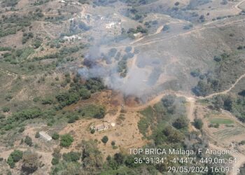 Alerta en Mijas por el primer incendio forestal de la temporada