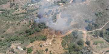Alerta en Mijas por el primer incendio forestal de la temporada