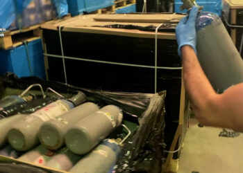 Realizada la mayor aprehensión en Europa de óxido nitroso “gas de la risa”