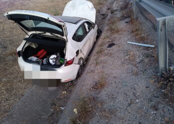 Un aparatoso accidente tiene lugar en la mañana del sábado en la AP-7, a la altura de Estepona