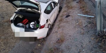 Un aparatoso accidente tiene lugar en la mañana del sábado en la AP-7, a la altura de Estepona