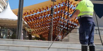 En marcha un dispositivo especial de limpieza con motivo de la Feria de Marbella que contará con casi un centenar de operarios