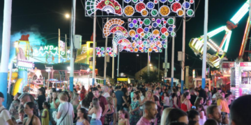 Todo preparado para el comienzo de la Feria de Las Lagunas