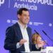 Moreno afirma que PP-A, el partido «del andaluz», ya tiene «engrasada la maquinaria» para elecciones generales