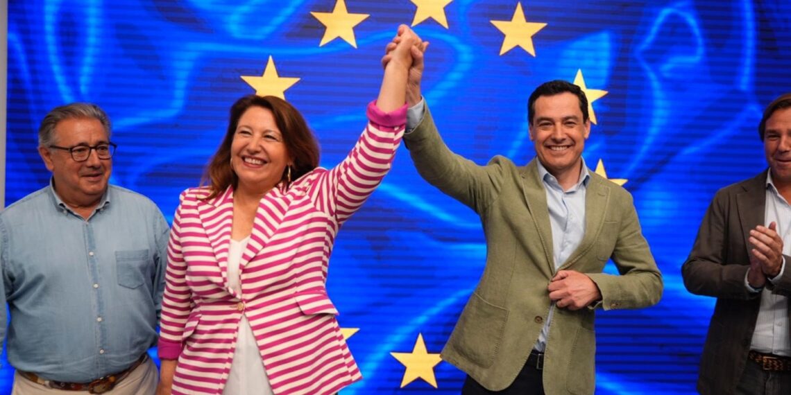 Moreno celebra el primer triunfo del PP-A en elecciones europeas: «Somos el partido que más se parece a Andalucía»