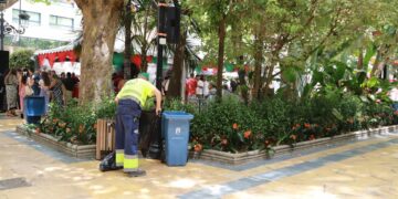 Retiran casi 50 toneladas de residuos en la Feria de San Bernabé