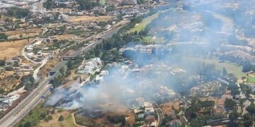 Controlado el incendio en La Quinta, Marbella