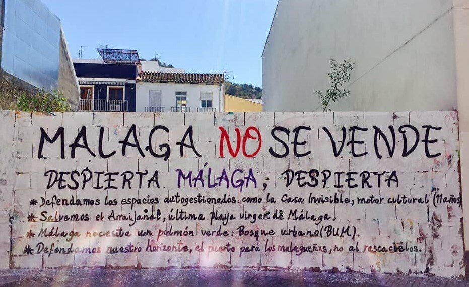 Vecinos de Málaga convocan el 29 de junio una protesta contra la «turistificación»