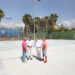 El Ayuntamiento acomete la remodelación de las pistas de tenis del Palacio de Deportes Elena Benítez de San Pedro Alcántara