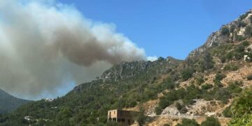 Comienzan los primeros desalojos a causa del incendio en la Sierra Crestellina de Casares