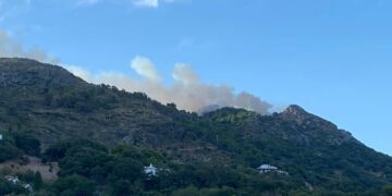 Extinguido el incendio de Casares tras afectar inicialmente a unas 25 hectáreas