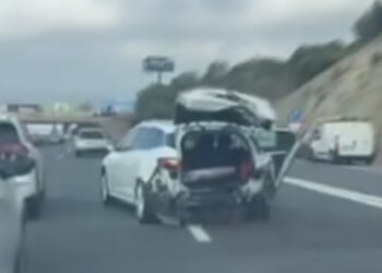 Varias personas atrapadas tras una colisión múltiple en la A-7 a la altura de El Higuerón, Benalmádena