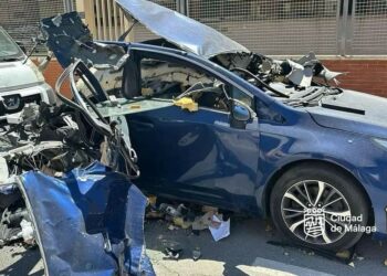 Explota una bombona de gas dentro de un coche en Málaga