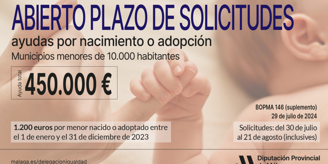 Unas 375 familias de pueblos pequeños se podrán beneficiar de las ayudas de la Diputación por nacimiento o adopción