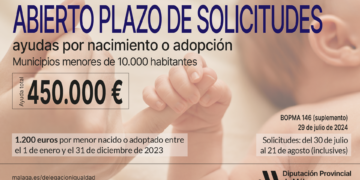 Unas 375 familias de pueblos pequeños se podrán beneficiar de las ayudas de la Diputación por nacimiento o adopción