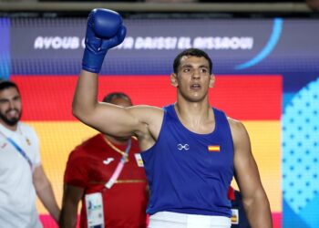 El púgil marbellí Ayoub Ghadfa asegura medalla en los JJOO y combatirá por el oro en +92 kg