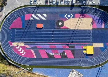 Marbella estrena una nueva pista de atletismo, única en España
