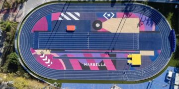 Marbella estrena una nueva pista de atletismo, única en España