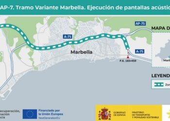 Gobierno formaliza por 13,1 millones las obras para reducir ruido de AP-7 en el tramo de la variante de Marbella