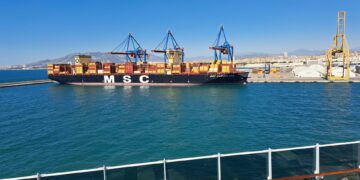 El Puerto de Málaga mueve 2,2 millones de toneladas durante el primer semestre, un incremento del 90%